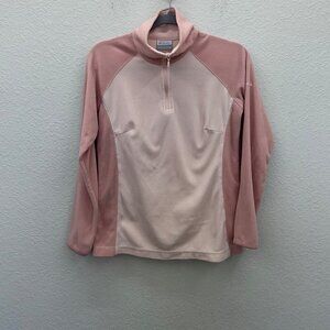 Columbia Glacial IV Half 1/2 Zip Pink Pullover Fleece XL6624 Womens size Medium